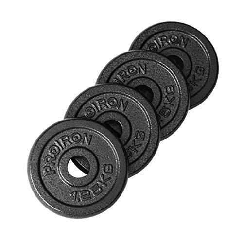 PROIRON ダンベル プレートバーベル プレート 1.25kg×4個 鋳鉄製