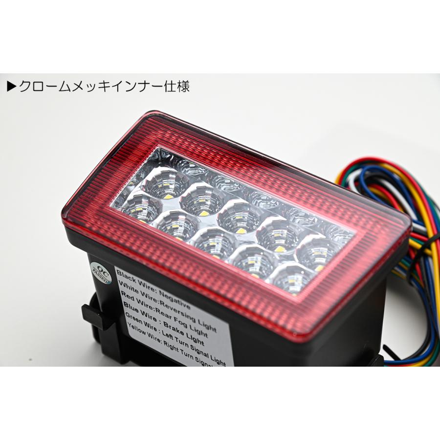 GVB GVF インプレッサ WRX STI 4機能搭載 LED リアフォグランプ レッドクリア シーケンシャルウインカー ポジション ブレーキ バック｜shiningparts03｜06