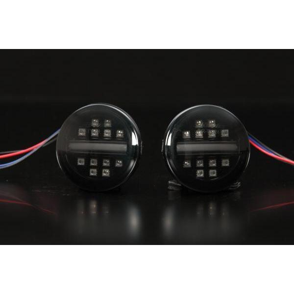 在庫処分 30系 プリウス G's LED フロント ウインカー バー付 スモーク