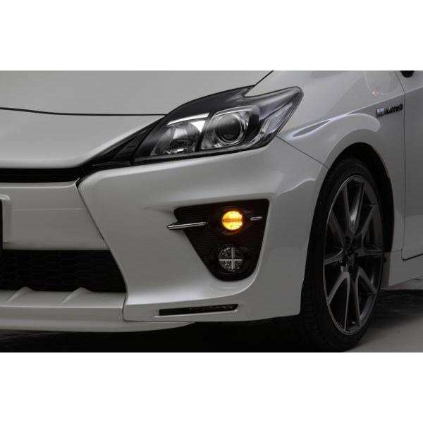 在庫処分 ZVW30 プリウス G's LED フロント ウインカー バー付 SJM-W