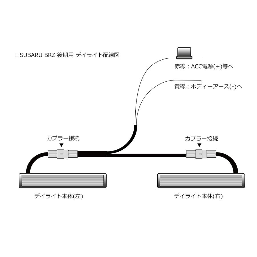 スバル BRZ (ZC6) 後期 2017年6月〜 LED デイライト 純正交換式