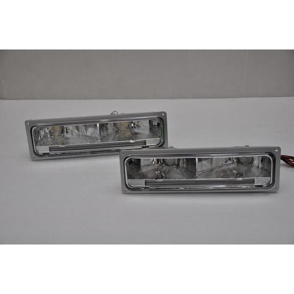 シボレーC1500/K1500クリスタルパークシグナル/LEDポジ付青光