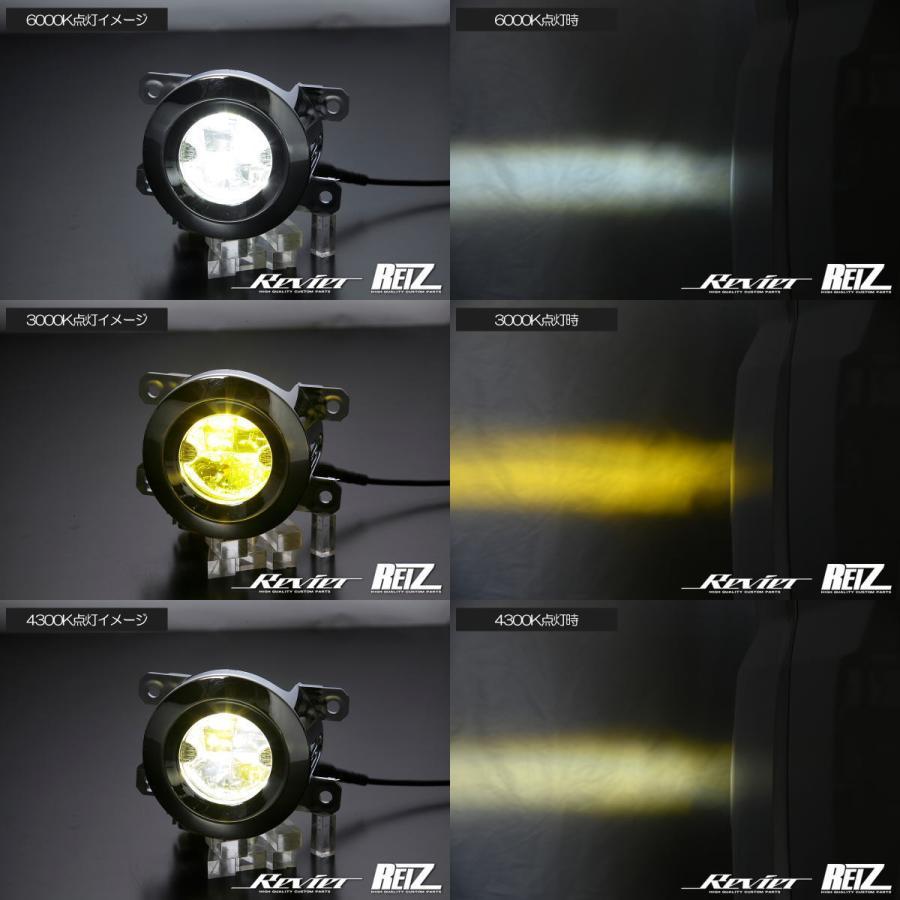 JB23W ジムニー 5型以降 マルチカラーチェンジ フォグランプ V2 ブラックリム ハイパワーLED 6000K/4300K/3000K 切替｜shiningparts03｜04