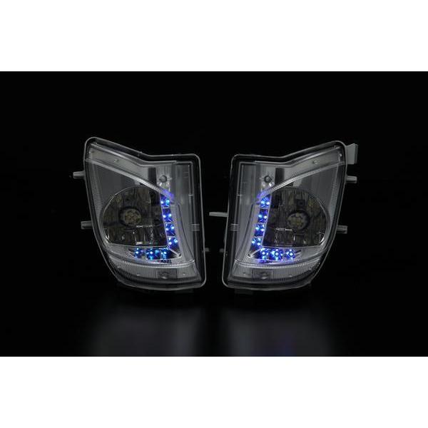 限定3 IS250/IS350 LED ポジ付 フォグランプ 6Wバルブ クリア/青