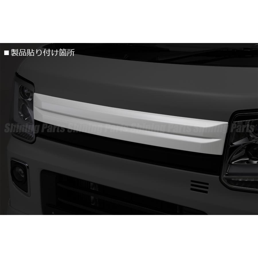 DA17V エブリィ　ボンネットガーニッシュ　ボンネットモール　シルバー SilkRoad シルクロード ボンネットガーニッシュ エンブレム取付