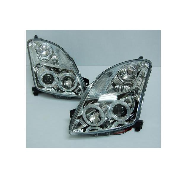 スイフト ZC/ZD 11S/21S ZC71 LEDイカリング ヘッドライト [クローム