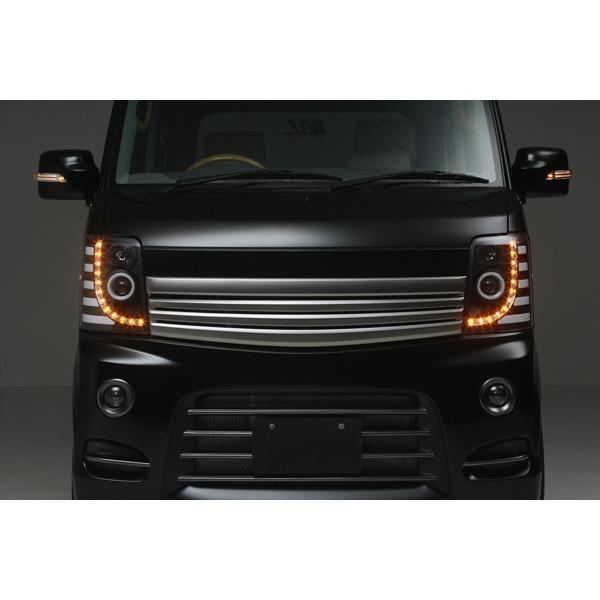 ハロゲン車用] DA64W エブリイ ワゴン 3DライトバーLED ヘッドライト