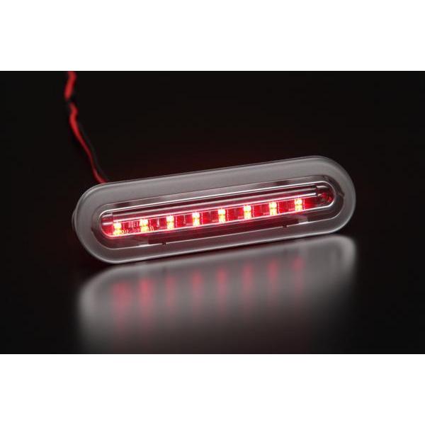 MK53S スペーシア LED ハイマウント ストップランプ [クリア/シルバー枠] Ver.1 ライトバー赤光 純正交換タイプ