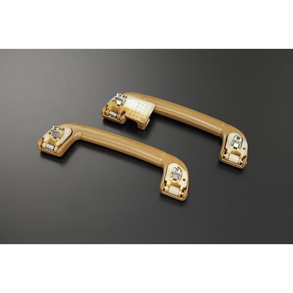 150系 ランクル プラド アシストグリップ 交換式 茶木目調 6P