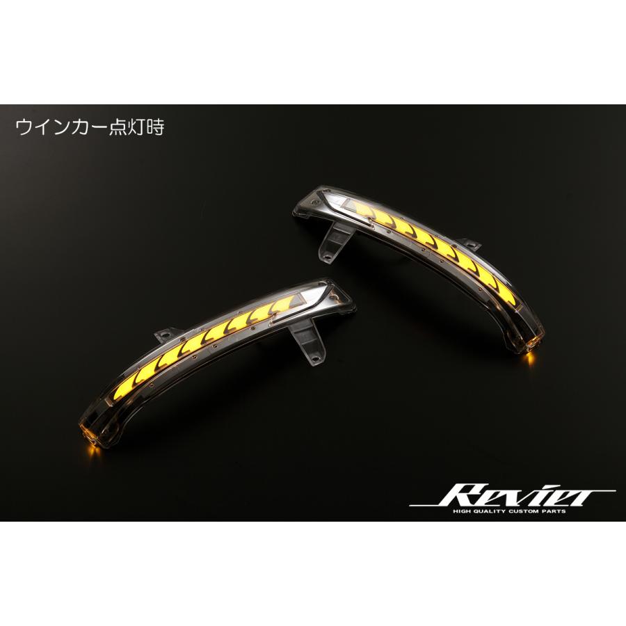 流星 Ver.4 C27系 セレナ LEDウインカーミラーレンズ LEDブルー