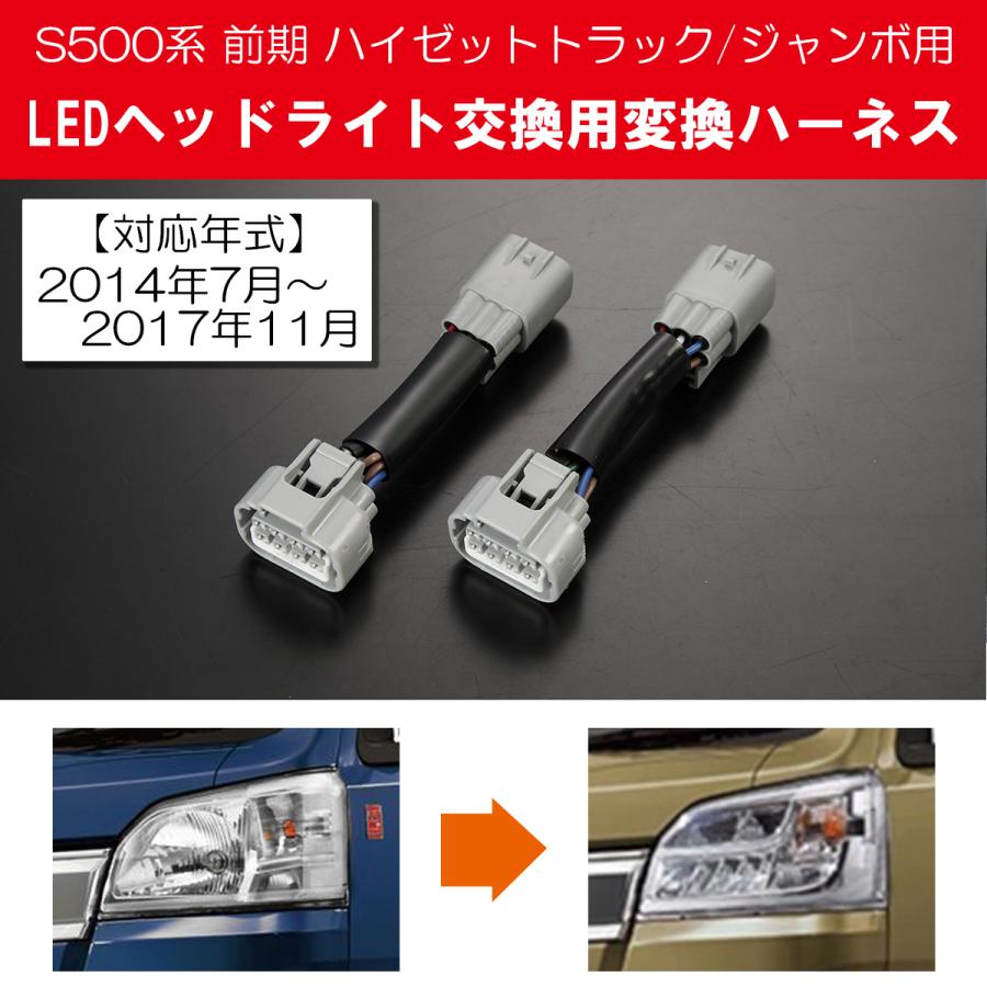 純正LEDヘッドライト ハイゼットトラック　左右セット ハイゼット S500P S510P 前期 ハイゼットトラック ハイゼットジャンボ