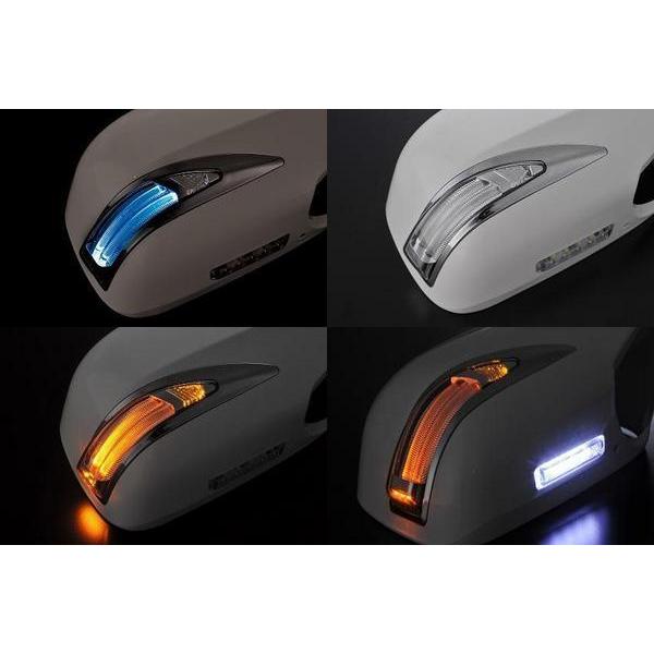 LS600LOOK!17マジェスタ前期LEDウインカーミラーフット付202青光 : lm 