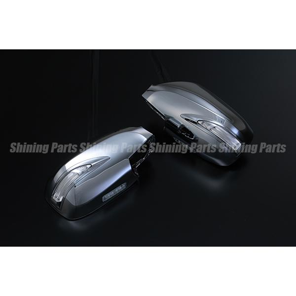 WC34ステージア/C35ローレル LEDウインカーミラー 限定3] Revier C35 ローレル LEDウィンカードアミラー 1型 [メッキ