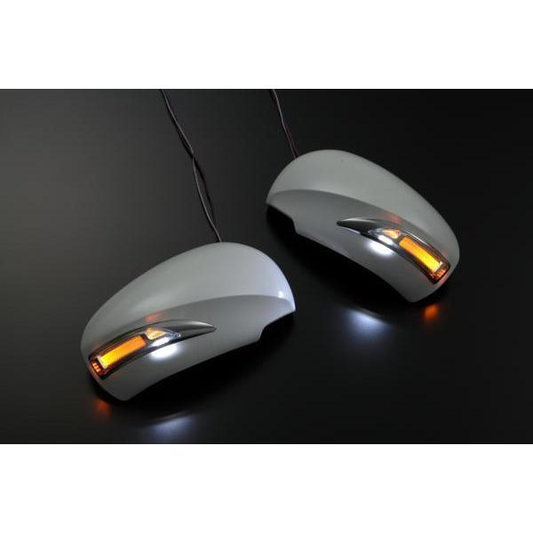 40系 カムリ 後期 LEDウインカーミラー フットランプ付 NP 白光 