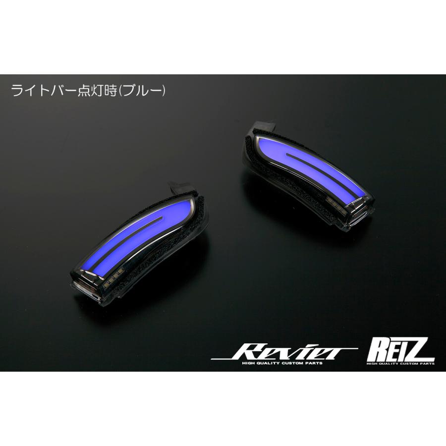 流星Ver.4 S500P/S510P 後期 ハイゼット トラック ジャンボ LED ウインカーミラー レンズKIT ポジション:ブルー｜shiningparts03｜04