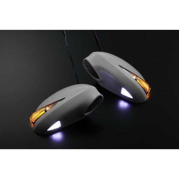 Revier AP1/2 S2000 LED ウィンカードアミラー フットランプ付 [メッキ 