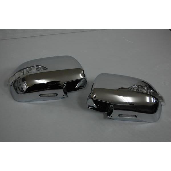 Revier 60系 前期 ノア LEDウインカードアミラーフットランプ付 純正交換 [メッキ] 左右 新品 検) ウィンカーミラー