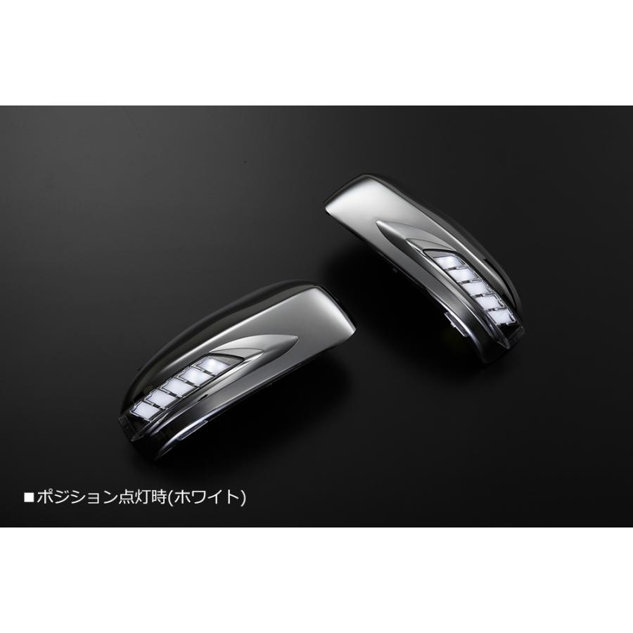 S51系インフィニティFX左ヘッドライト 流星Ver.] S51 INFINITI FX 30/35/37/50 LEDウインカーミラー [メッキ