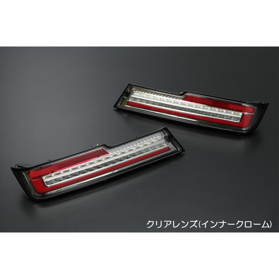REIZ S321V/S331V ハイゼットカーゴ 後期 オールLEDテールランプ [クリア(クローム)] 2017年11月〜 シーケンシャル ウインカー 流星 テール_1