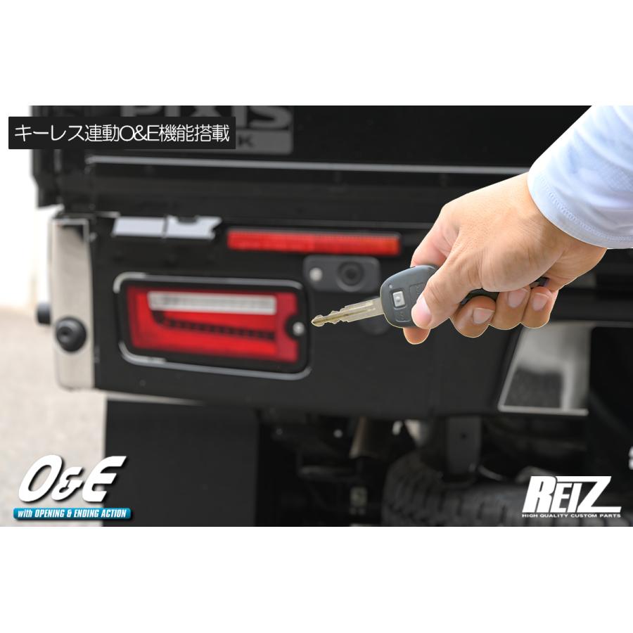 クリア S500P/S510P 前期 ハイゼットトラック LED テールランプ Ver.2 O&E 流星/シーケンシャルウインカー/REIZ/ライツ｜shiningparts03｜06