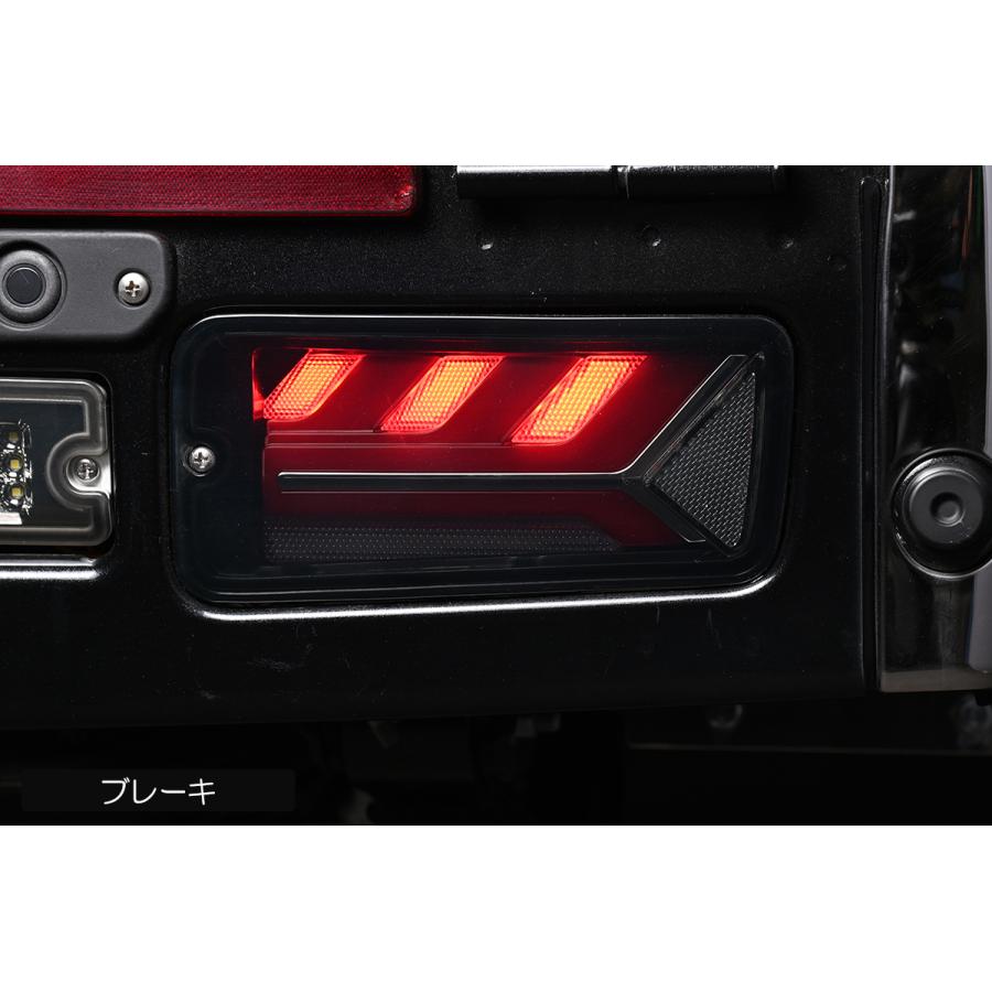 S200P/S210P ハイゼットトラック ハイゼットジャンボ フル LED テールランプ スモーク/レッドバー S200系 前期｜shiningparts03｜04