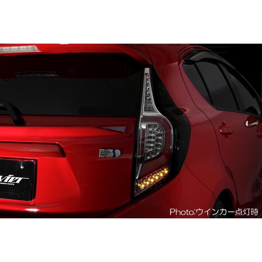アクア NHP10H クロスオーバー オールLEDテールランプ クリア/クローム
