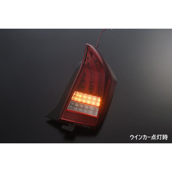 [Lucky SALE] ZVW30/ZVW35 プリウス 前期/後期対応 オール LED テール ランプ [レッドクリア] Ver.2 流れるウインカー G'sにも LUS_4