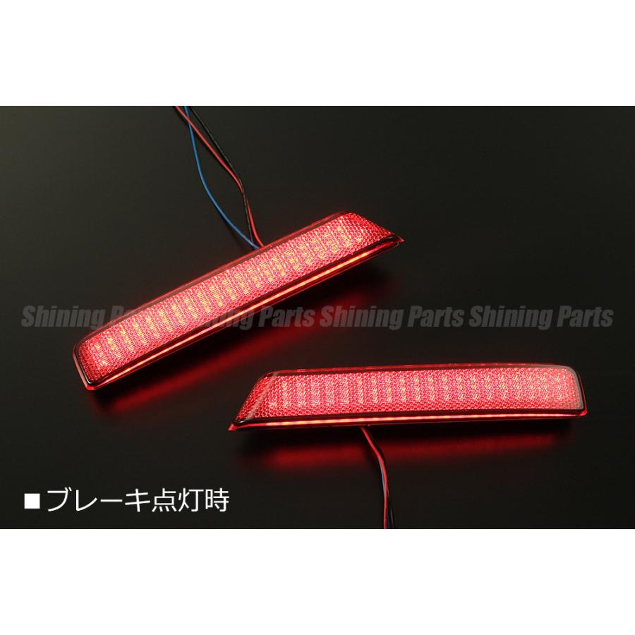 LEDリフレクター 赤色 配線付き 取扱説明書付き 豪華122LED! JF1/JF2 N-BOX カスタム LEDリフレクター [レッドレンズ