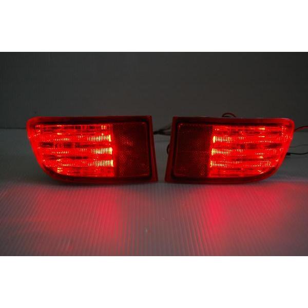 120系 プラド LED リアバンパー リフレクター レッドレンズ/赤光 バンパーライト 反射板 LEDリフレクター ランドクルーザー