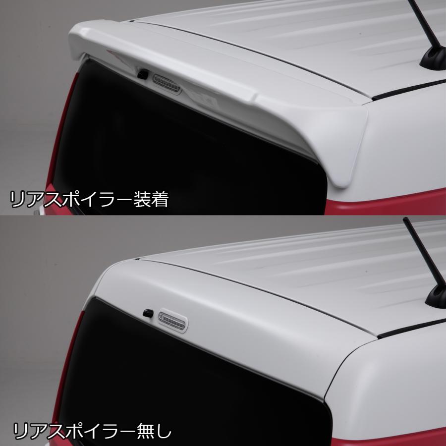 ABS製 MR31S/MR41S ハスラー リアルーフスポイラー [ダークカーボン調