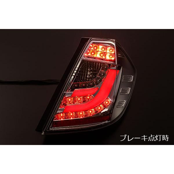 流れるウインカー GE 6/7/8/9 フィット ファイバー LEDテール Ver.2 [レッドスモーク] 前期/後期 OK 検) ファイバー｜shiningparts03｜03