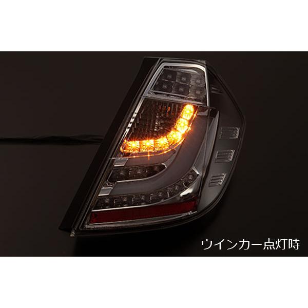 流れるウインカー GE 6/7/8/9 フィット ファイバー LEDテール Ver.2 [スモークレンズ] 前期/後期 OK 検) ファイバー テール ホンダ