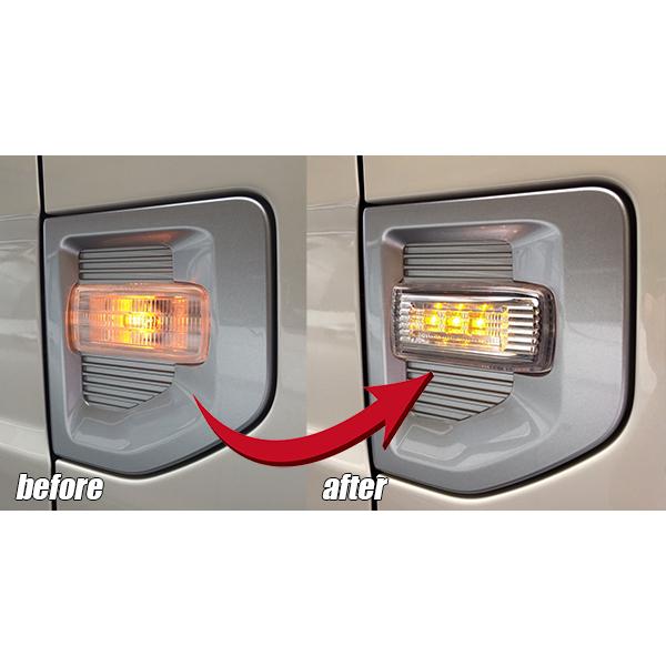 自動車用 クリアレンズ サイドマーカー 左右セット　ハイゼット　純正 ハイゼット Lucky SALE LA700V/710V ハイゼットキャディー LED