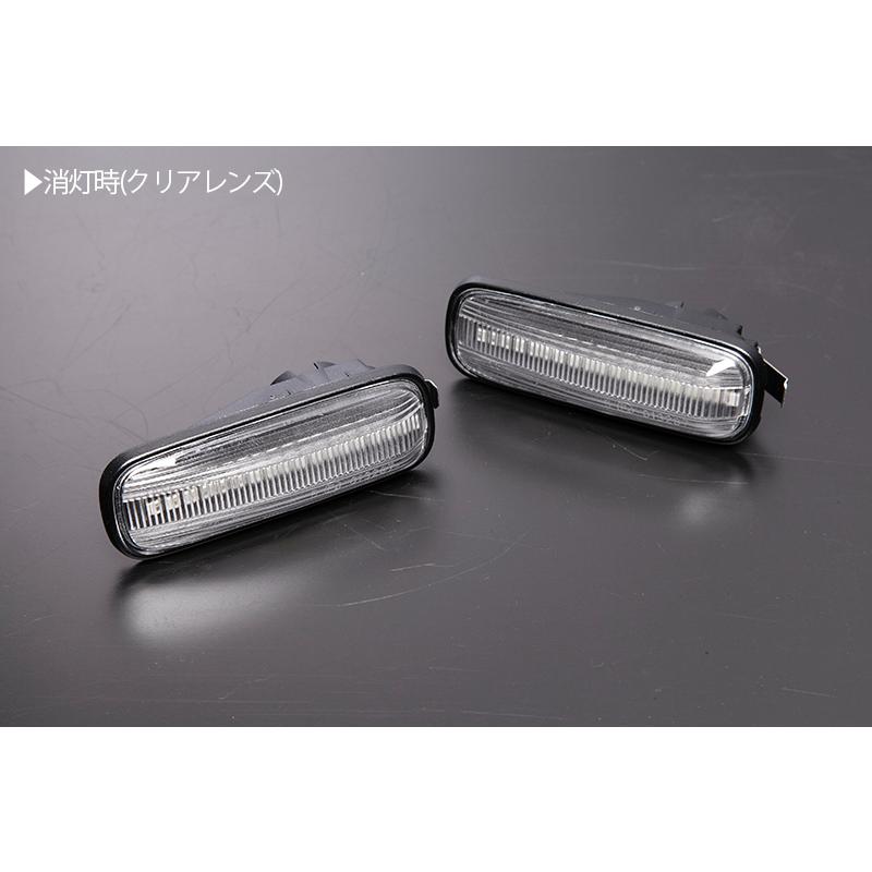 高輝度18LED アコード ワゴン LED サイドマーカー クリアレンズ 純正交換 点滅タイプ ウインカー SIR CF6/CF7/CH6/CL2｜shiningparts03｜02