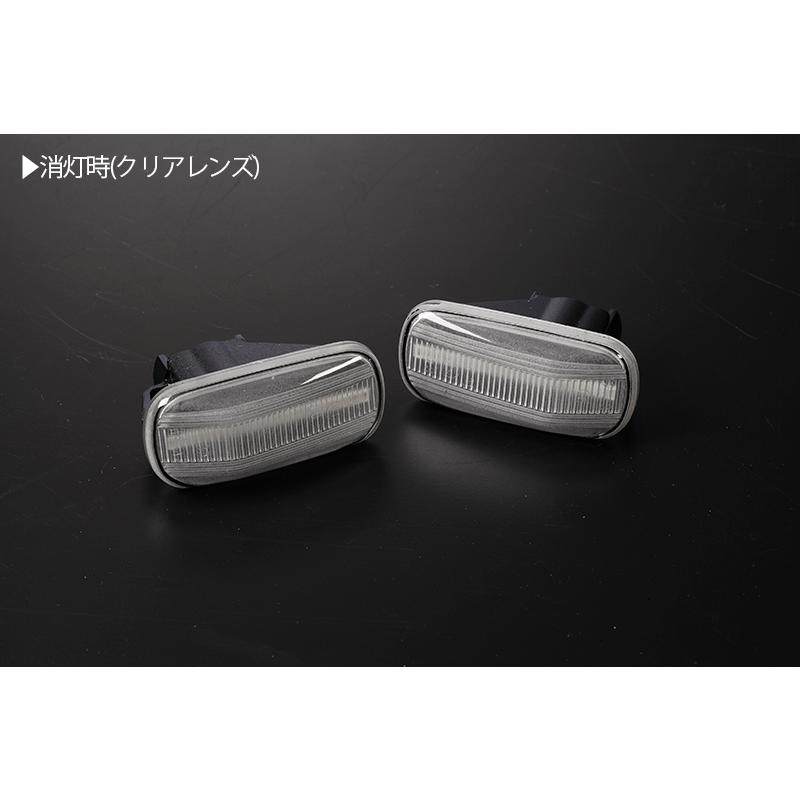 高輝度18LED インテグラ iS/TYPE R/TYPE S LED サイドマーカー クリアレンズ 純正交換 点滅タイプ ウインカー DC5｜shiningparts03｜02