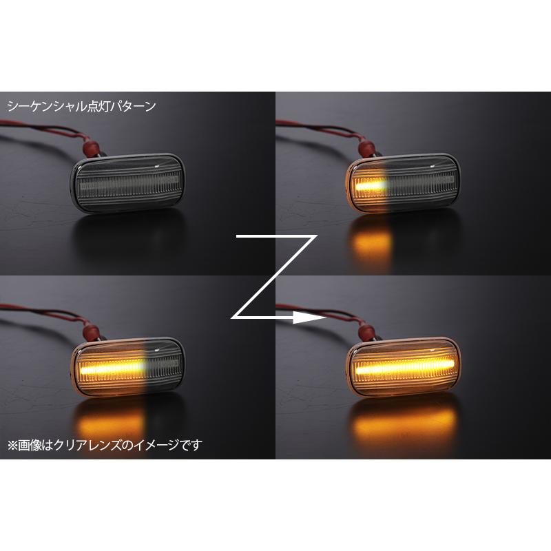 流れるウインカー インテグラ iS/TYPE R/TYPE S シーケンシャル LED サイドマーカー クリアレンズ 純正交換 ウインカー DC5｜shiningparts03｜02