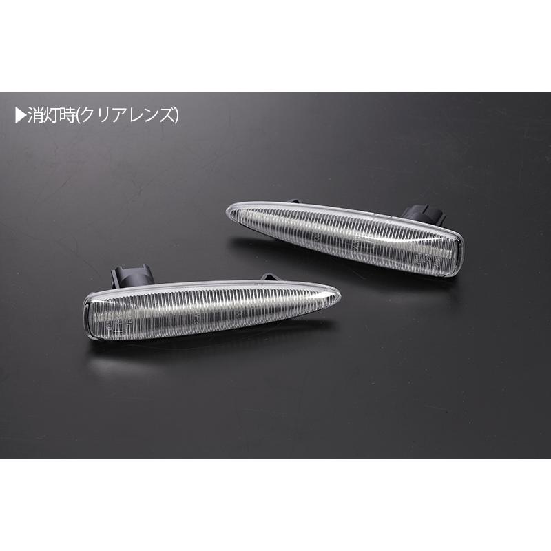 [流れるウインカー] USE20 IS F シーケンシャル LED サイドマーカー クリア レンズ LEXUS レクサス IS-F 20系 純正交換｜shiningparts03｜03