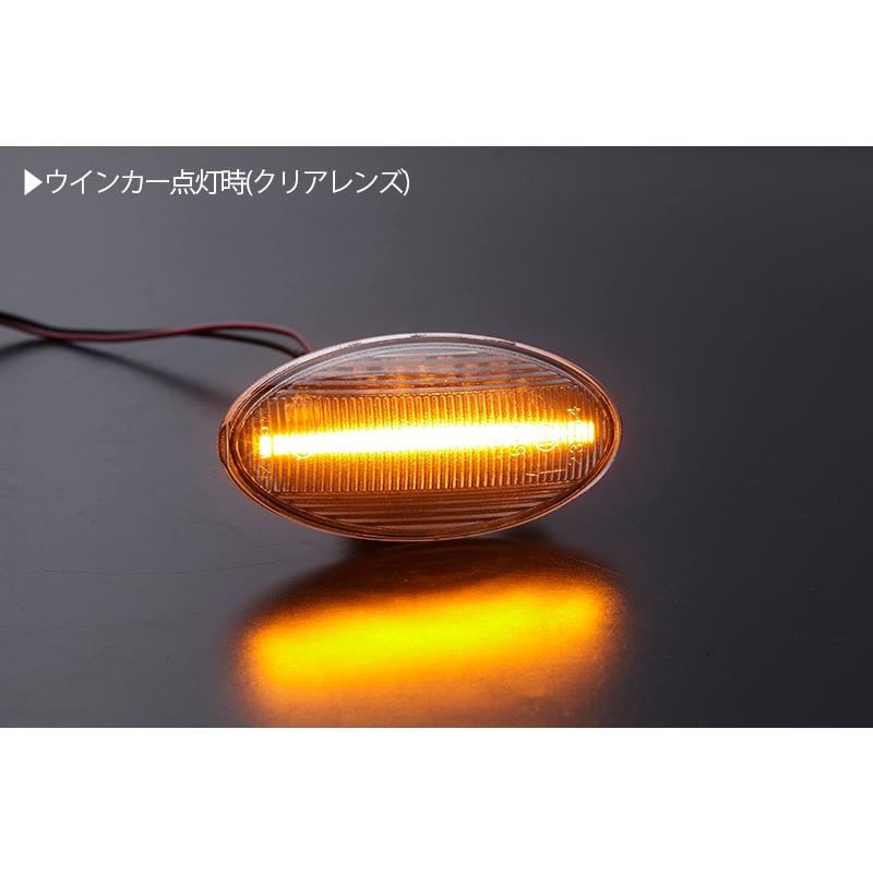 [高輝度18LED] スズキ 点滅 LED サイドマーカー クリアレンズ ウインカー MN71S クロスビー (ハイブリッドMX)｜shiningparts03｜03