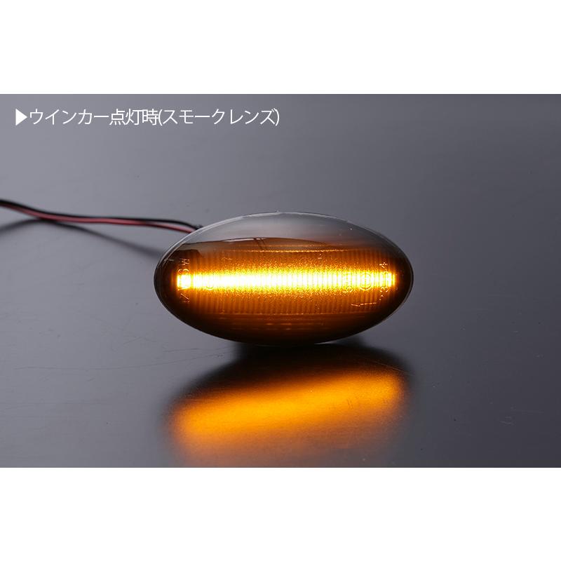 [高輝度18LED] スズキ 点滅 LED サイドマーカー スモークレンズ ウインカー MK21S パレット/パレットSW JB23W ジムニー 9型〜｜shiningparts03｜03