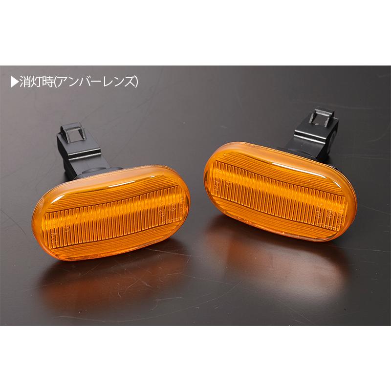 [高輝度18LED] スズキ 点滅 LED サイドマーカー アンバーレンズ アルト バン ワークス HA11S/HB11S/HD11V/HC11V/HB21S/HA21｜shiningparts03｜03