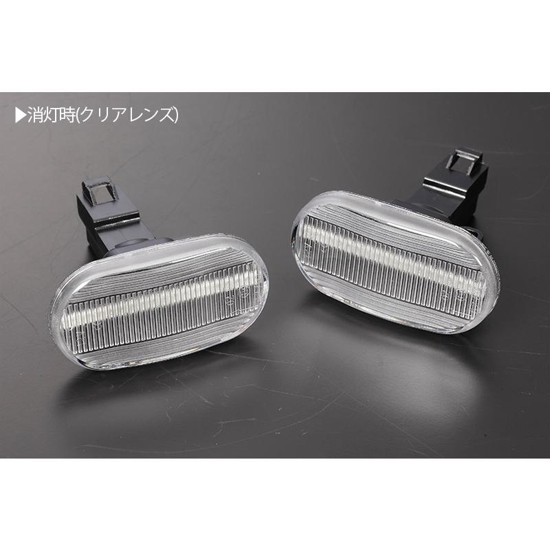 [流れるウインカー] スズキ シーケンシャル LED サイドマーカー クリア アルト バン ワークス HA11S/HB11S/HD11V/HC11V/HB21S/HA21｜shiningparts03｜07