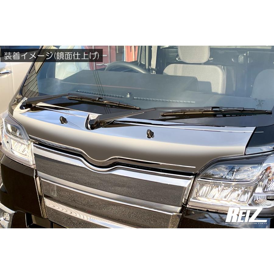 S500P/S510P ハイゼットトラック 前期 ボンネットフードトリム [鏡面