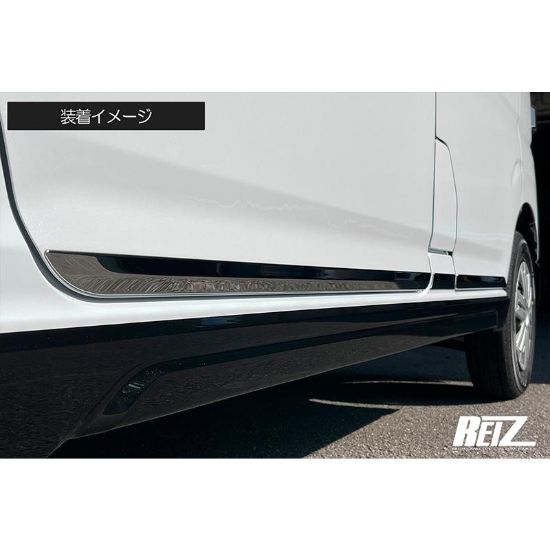 S700V/S710V ハイゼットカーゴ 鏡面 サイド ドア アンダー ガーニッシュ メッキ調 検) メッキモール トリム ステンレス ダイハツ_1