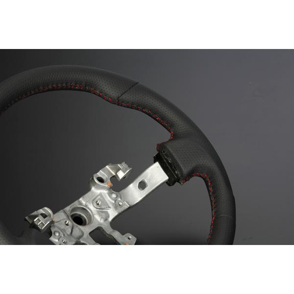 DA16T キャリイ 純正交換式 ステアリング オールレザー [赤ステッチ