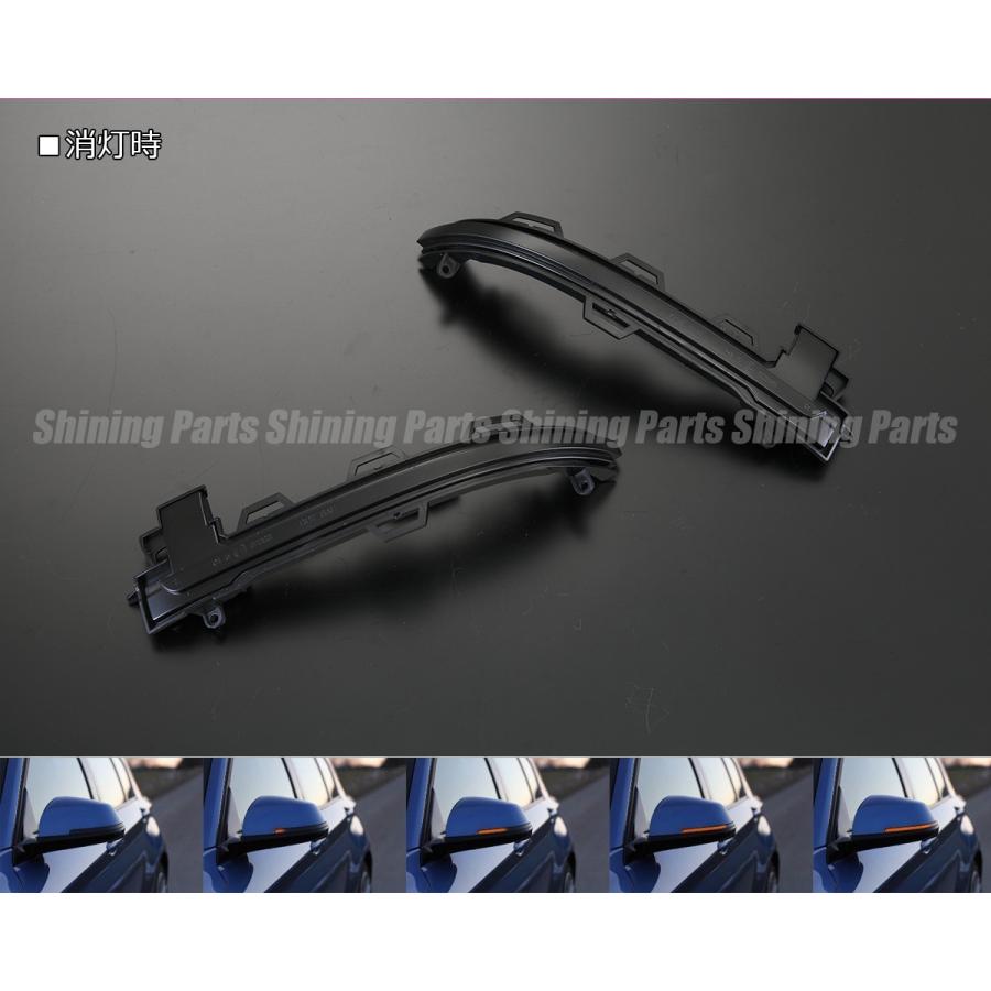 [流れるウインカー] BMW F25 X3 2014年〜 LED ダイナミック ドアミラー ウィンカー レンズ 左右 新品 純正交換式 LCI 後期