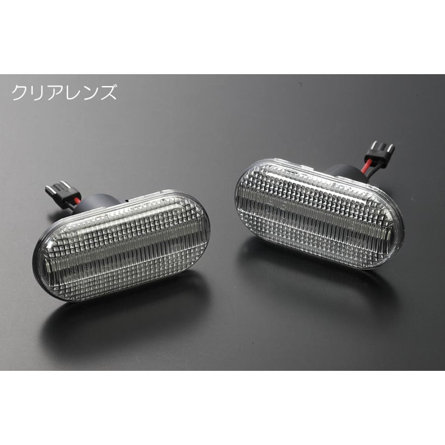 流れるウインカー] ルノー カングー2 後期 LED サイドマーカー [クリア