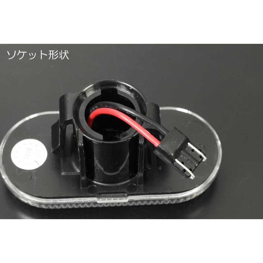 流れるウインカー] ルノー カングー2 後期 LED サイドマーカー [クリア