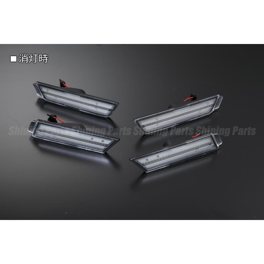 10〜15Y シボレー カマロ LED サイドマーカー 前後SET [クリアレンズ