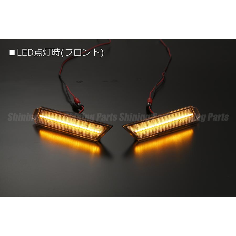 10〜15Y シボレー カマロ LED サイドマーカー 前後SET [クリアレンズ