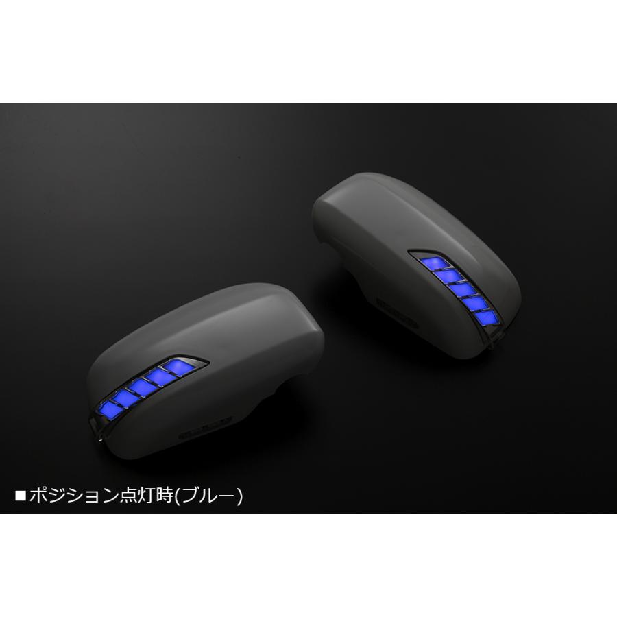 流星Ver.] L375S/L385S タント カスタム LEDウインカーミラー [W24/青